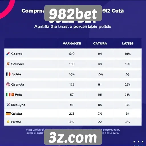Comparativo entre 982bet e concorrentes no mercado